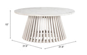 Mazara Coffee Table White & Whitewashed