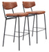Charon Barstool (Set of 2) Vintage Brown