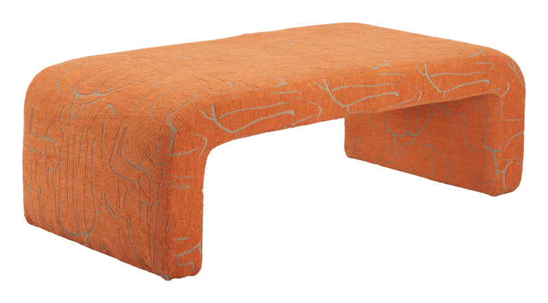 Nendo Bench Abstract Orange