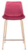 Tony Counter Stool Red & Gold