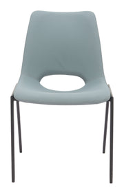 Desi Armless Dining Chair (Set of 2) Azure Gray