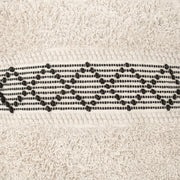 Pisco Ottoman Beige & Black