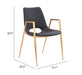 Desi Dining Chair (Set of 2) Black & Gold