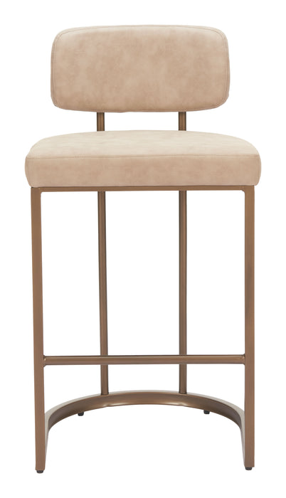 Velar Counter Stool (Set of 2) Beige