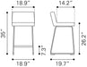 Pago Counter Stool (Set of 2) Brown