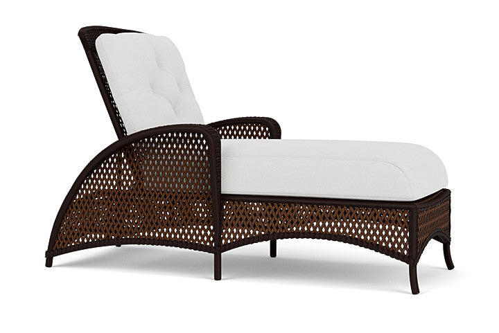 Grand Traverse Chaise in Caramel Finish