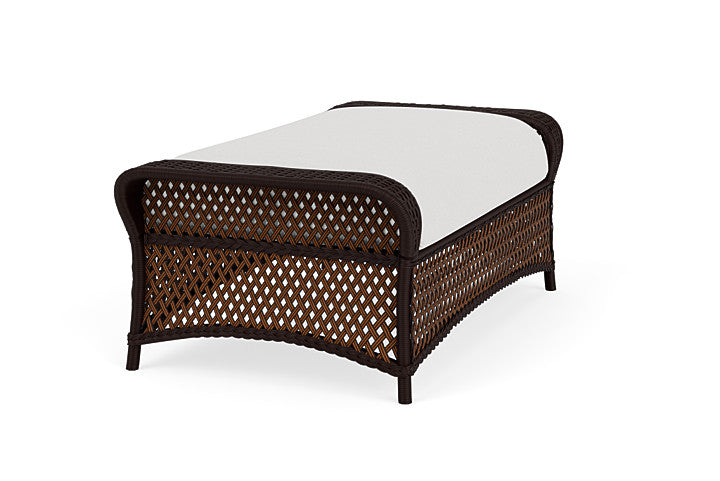 Grand Traverse Large Ottoman in Caramel Finish
