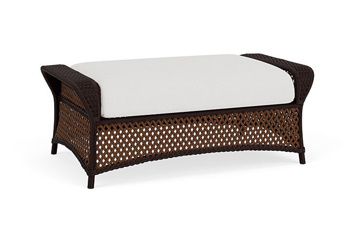 Grand Traverse Large Ottoman in Caramel Finish