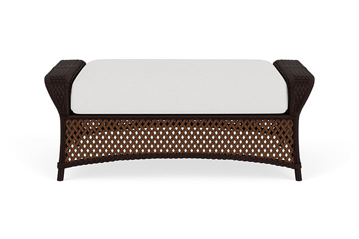 Grand Traverse Large Ottoman in Caramel Finish