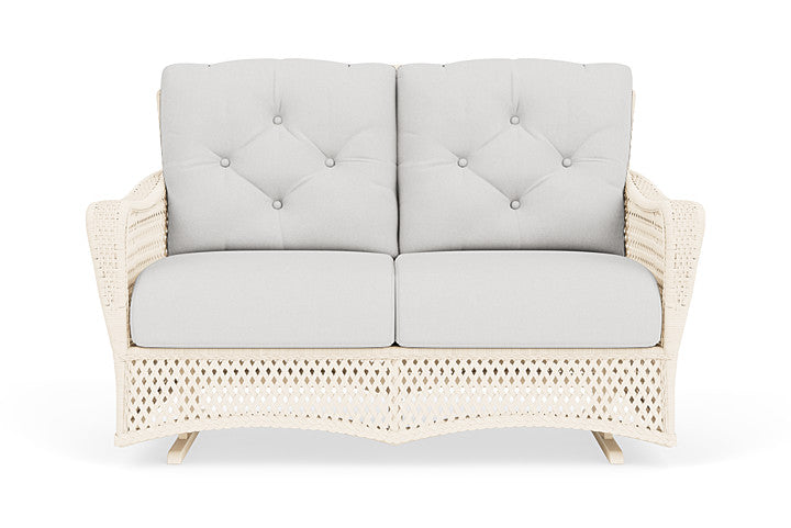 Grand Traverse Loveseat Glider in Caramel Finish