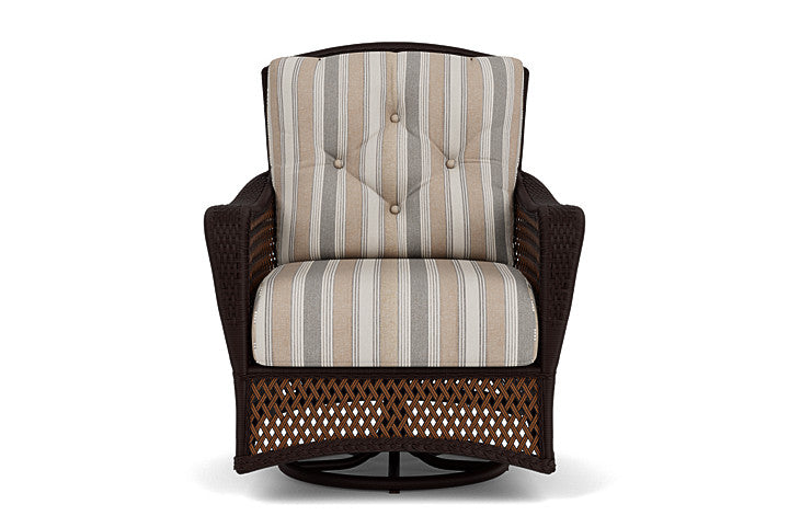 Grand Traverse Swivel Glider Lounge Chair in Caramel Finish