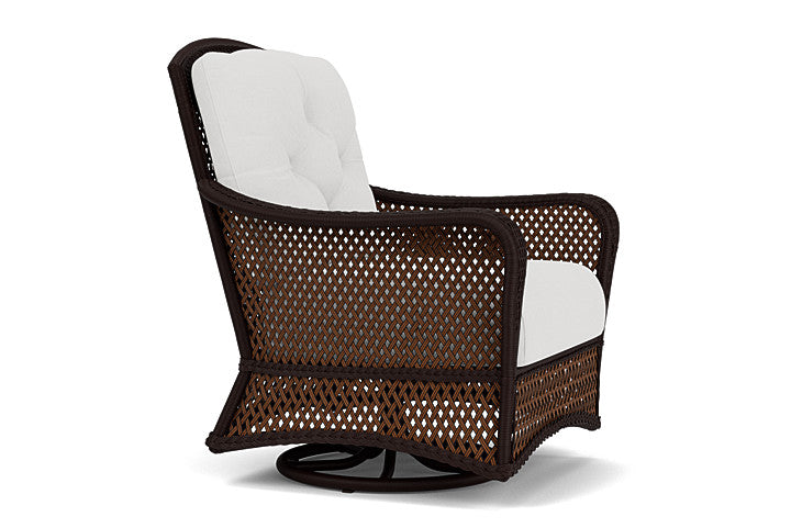 Grand Traverse Swivel Glider Lounge Chair in Caramel Finish