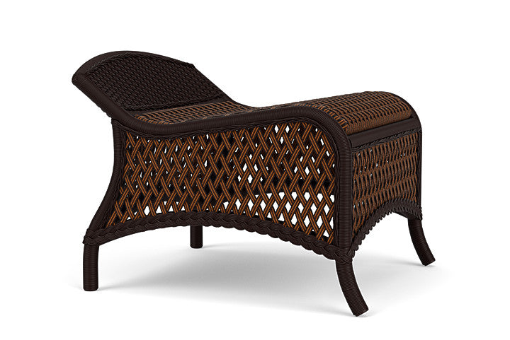 Grand Traverse Ottoman in Caramel Finish