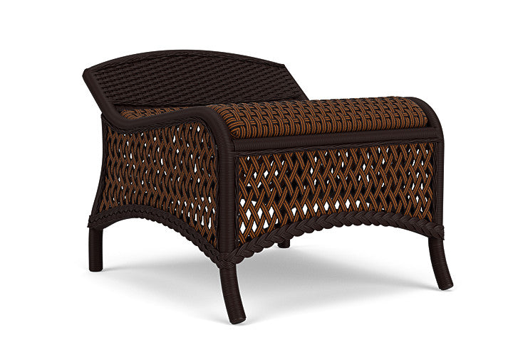 Grand Traverse Ottoman in Caramel Finish