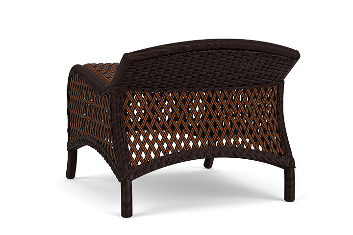 Grand Traverse Ottoman in Caramel Finish