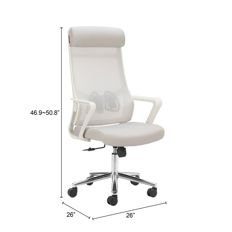 Jett High Back Office Chair Light Gray