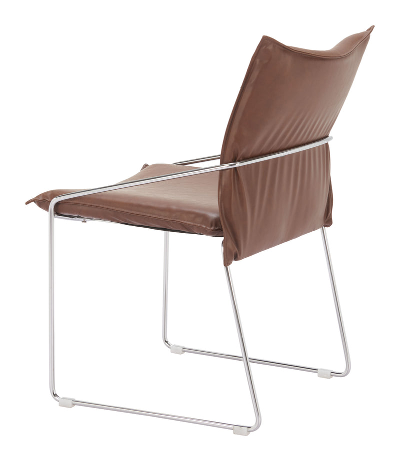 Pola Dining Chair (Set of 2) Brown