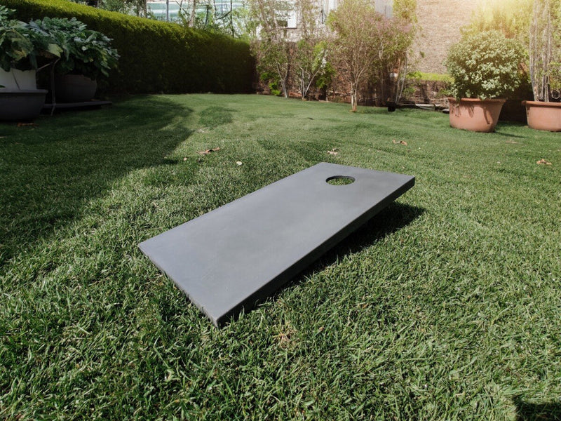 Concrete Cantilever Cornhole Board Floating