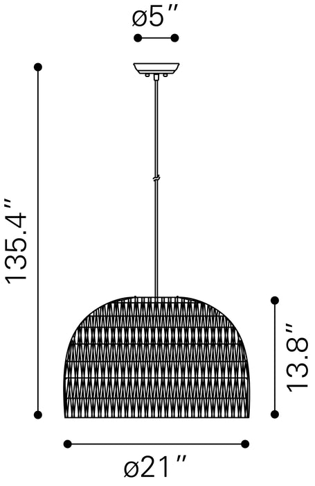 Paradise Ceiling Lamp Gray