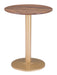 Alto Bistro Table Brown & Gold
