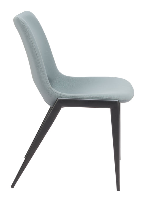 Desi Armless Dining Chair (Set of 2) Azure Gray