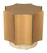 Osam Side Table Gold & Beige