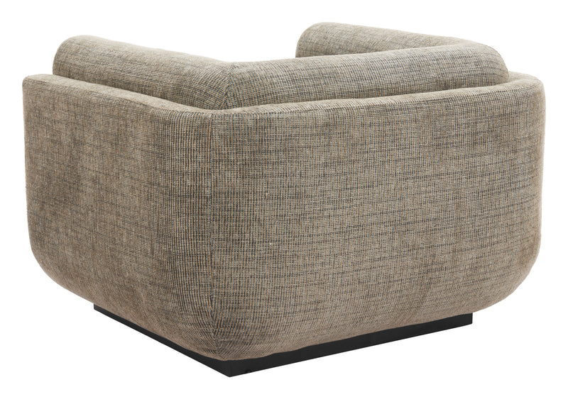 Sereneu Accent Chair Green Tweed