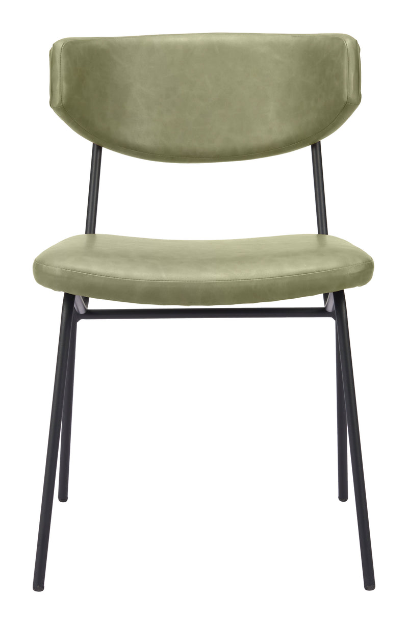 Charon Dining Chair (Set of 2) Green