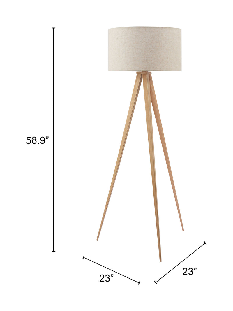 Imperial Floor Lamp Beige & Natural