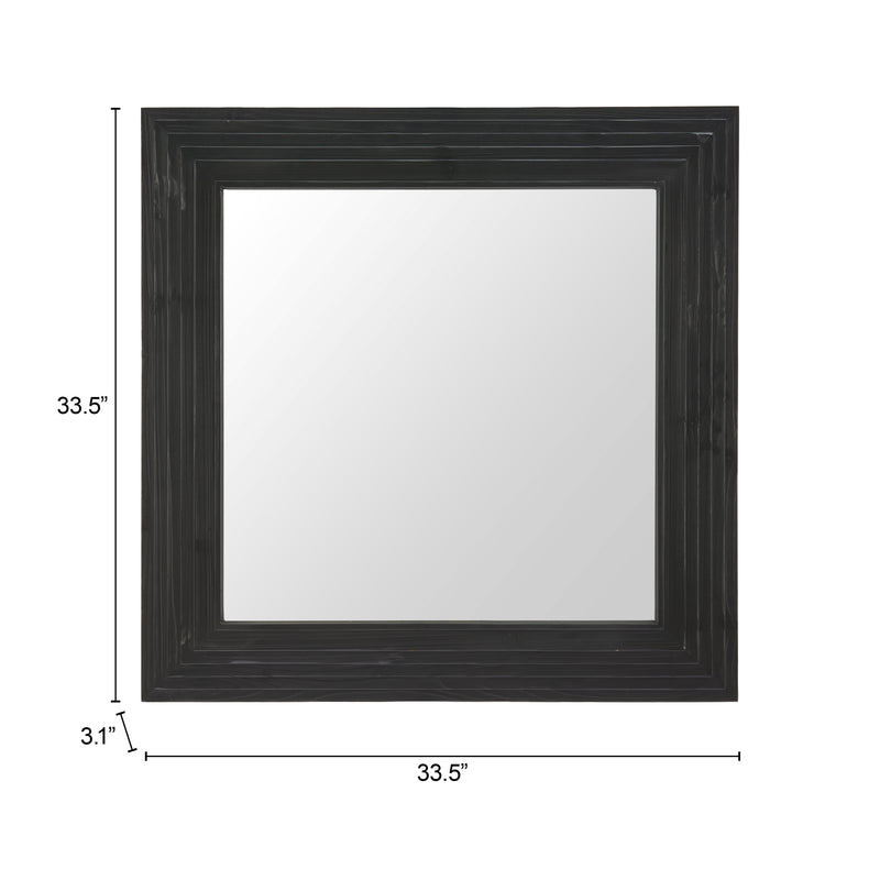 Kare Mirror Black