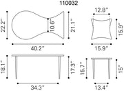 Norden Coffee Table Set (2-Piece) Black & Bronze