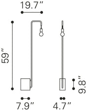 Lancia Floor Lamp Black