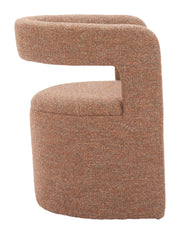 Atria Accent Chair & Ottoman Tawny Brown