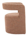 Atria Accent Chair & Ottoman Tawny Brown