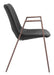 Desi Dining Chair (Set of 2) Black & Walnut