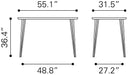 Deus Counter Table Black