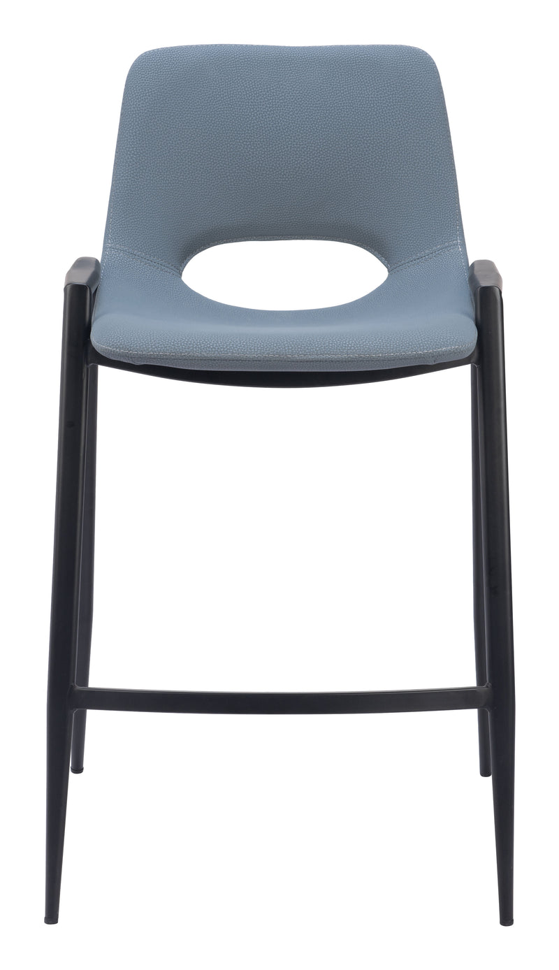 Desi Counter Stool (Set of 2) Azure Gray