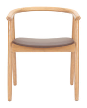 Peker Dining Chair (Set of 2) Brown & Natural