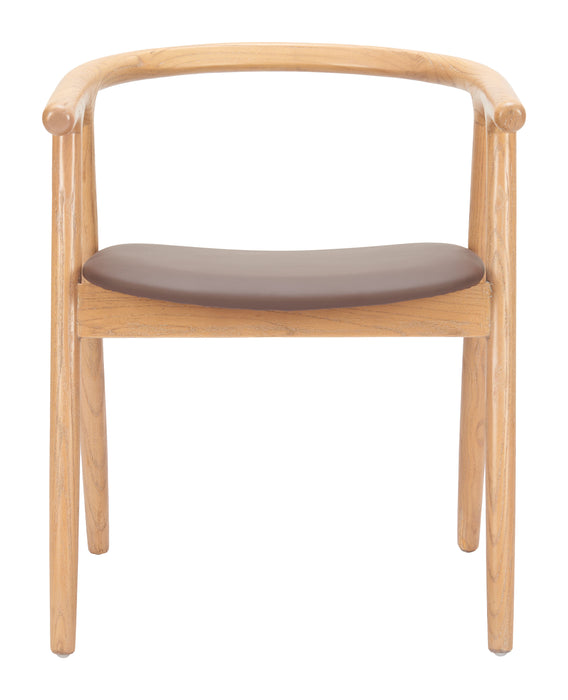 Peker Dining Chair (Set of 2) Brown & Natural