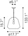 Impala Ceiling Lamp Brown