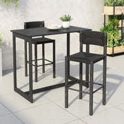 Iska Barstool (Set of 2) Black