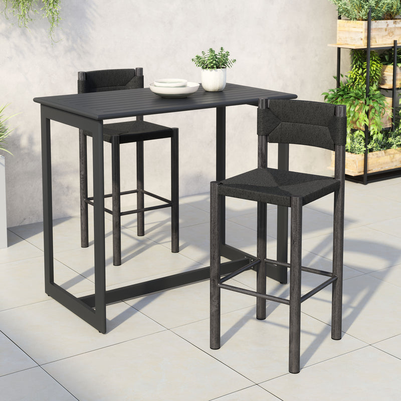 Iska Barstool (Set of 2) Black