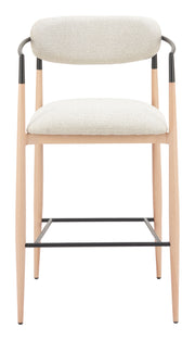 Equinox Barstool Oyster Gray & Natural