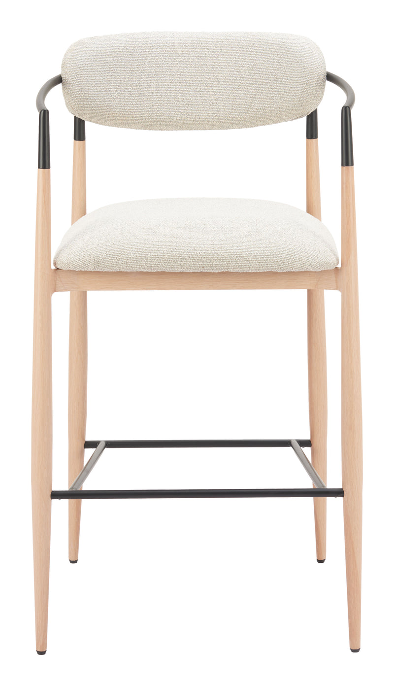 Equinox Barstool Oyster Gray & Natural