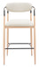 Equinox Barstool Oyster Gray & Natural