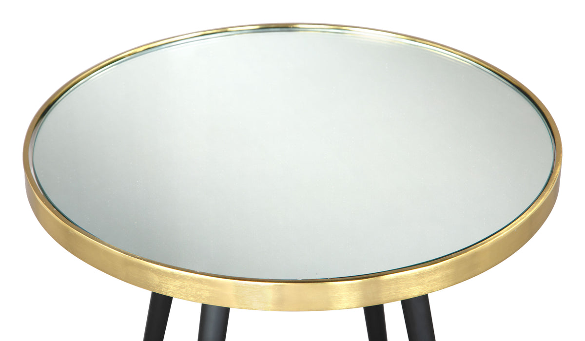 Particle Side Table Gold & Black