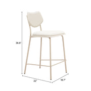 Zeal Counter Stool (Set of 4) Light Gray