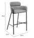 Bremor Barstool Slate Gray