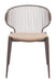 Silues Dining Chair (Set of 2) Taupe & Brown