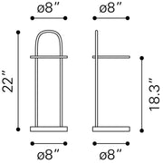 Christian Side Table Black & White
